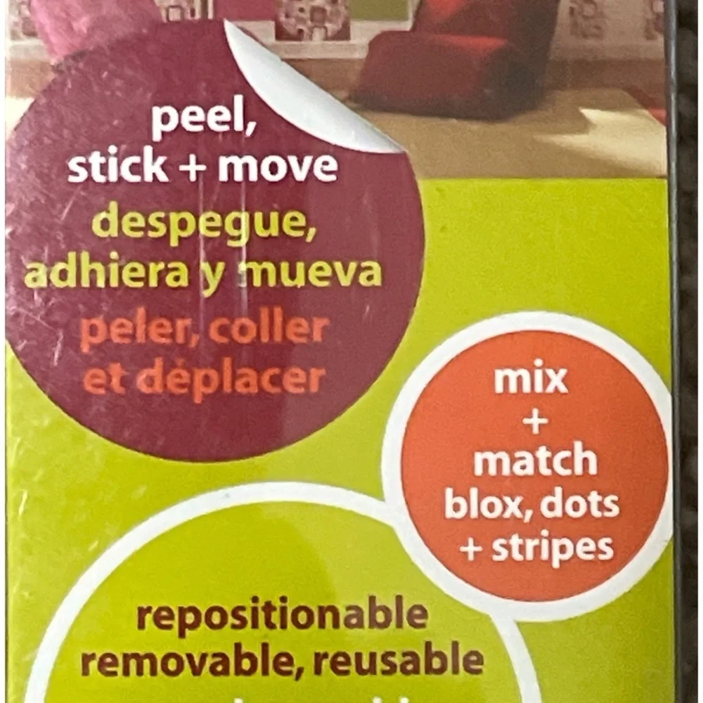 NEW 5 Piece Bundle Wall Pops Stick & Remove Wallpaper Strips Crafting Vinyl
